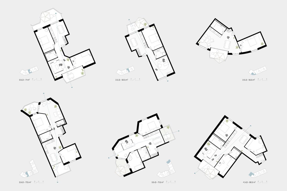 Studienauftrag Neubau Eibenstrasse 18+20 8045 Zürich